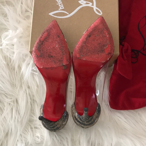 Christian Louboutin  Debout Sirene PVC Heels 100 - Picture 8 of 8